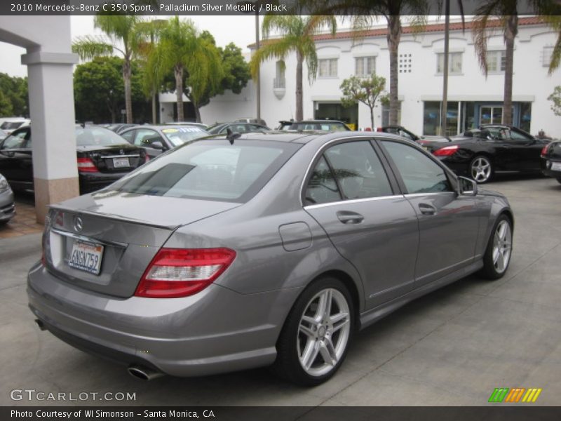 Palladium Silver Metallic / Black 2010 Mercedes-Benz C 350 Sport