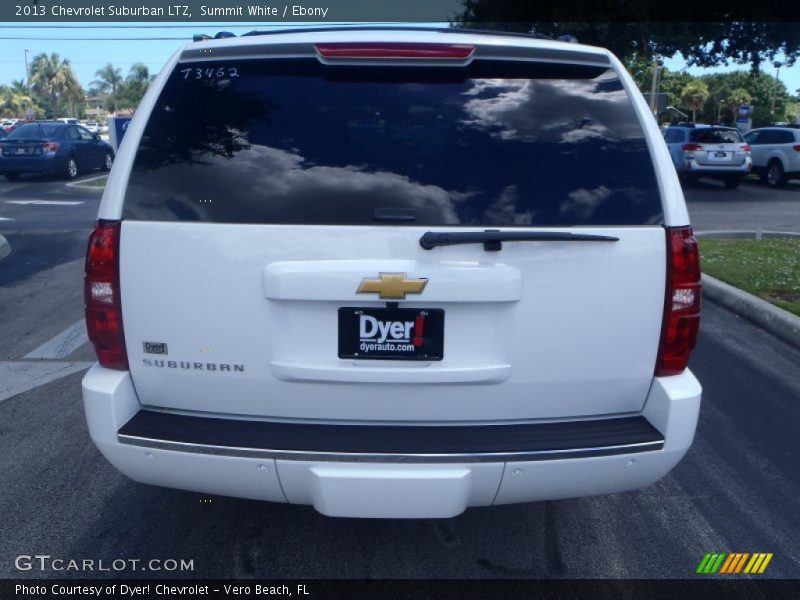 Summit White / Ebony 2013 Chevrolet Suburban LTZ