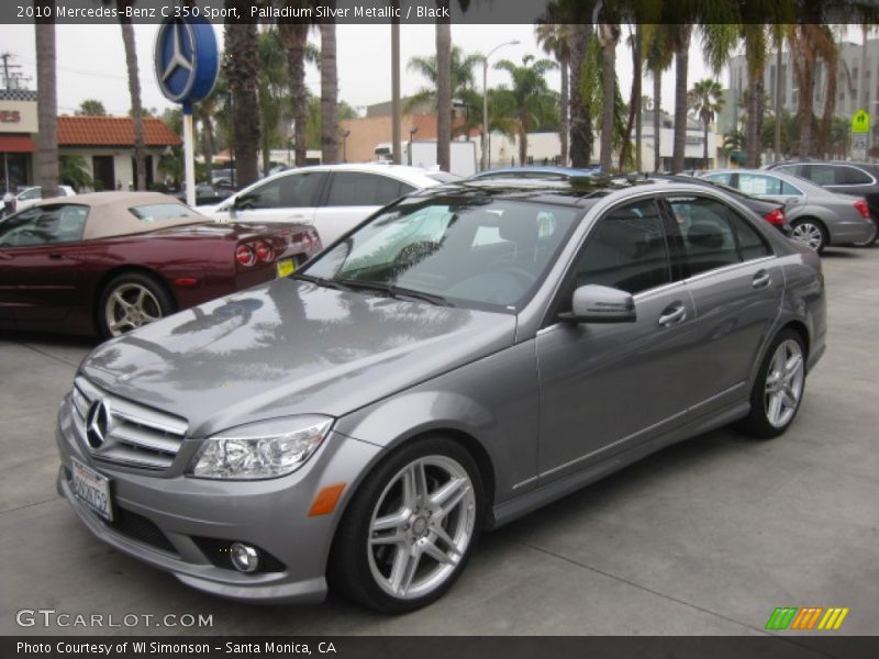 Palladium Silver Metallic / Black 2010 Mercedes-Benz C 350 Sport