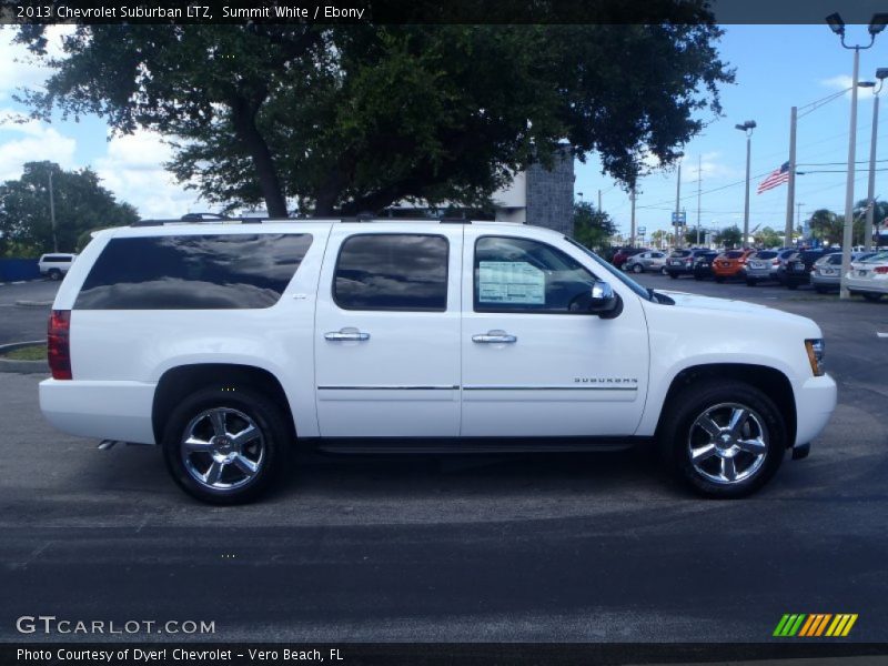 Summit White / Ebony 2013 Chevrolet Suburban LTZ