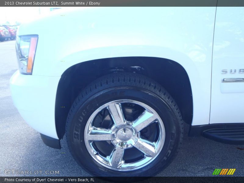 Summit White / Ebony 2013 Chevrolet Suburban LTZ