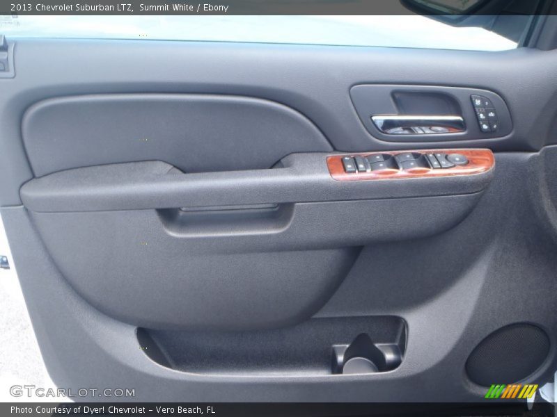 Summit White / Ebony 2013 Chevrolet Suburban LTZ