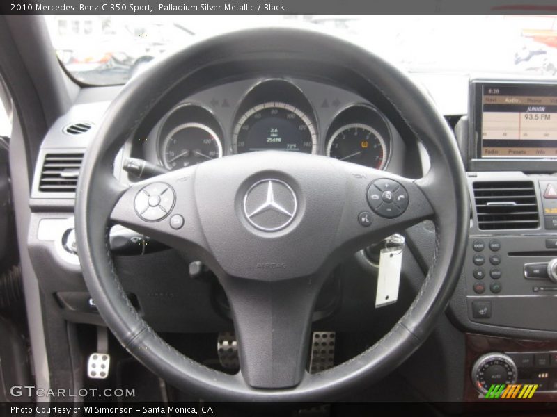 Palladium Silver Metallic / Black 2010 Mercedes-Benz C 350 Sport