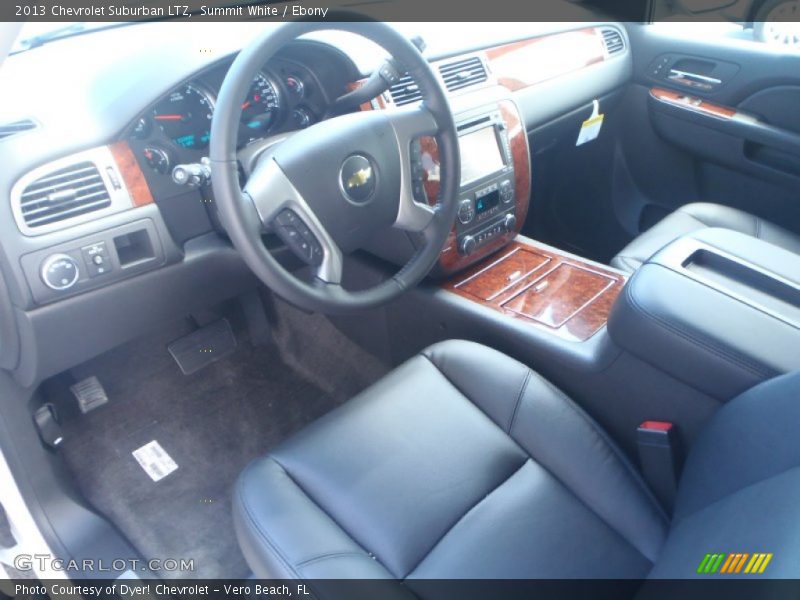 Summit White / Ebony 2013 Chevrolet Suburban LTZ