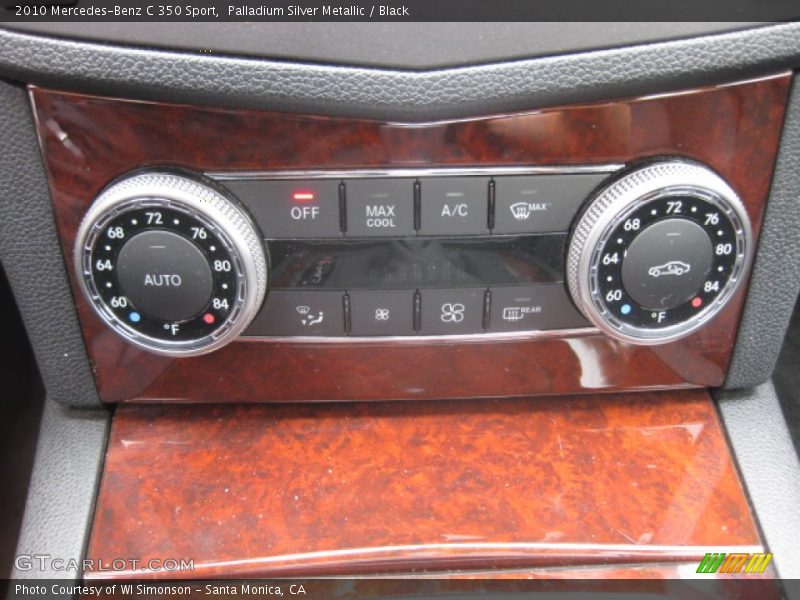 Palladium Silver Metallic / Black 2010 Mercedes-Benz C 350 Sport