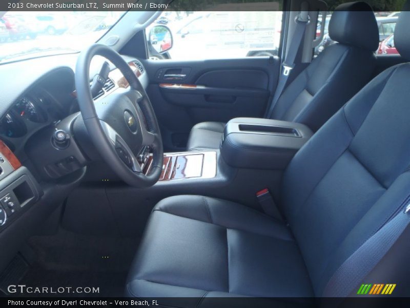 Summit White / Ebony 2013 Chevrolet Suburban LTZ