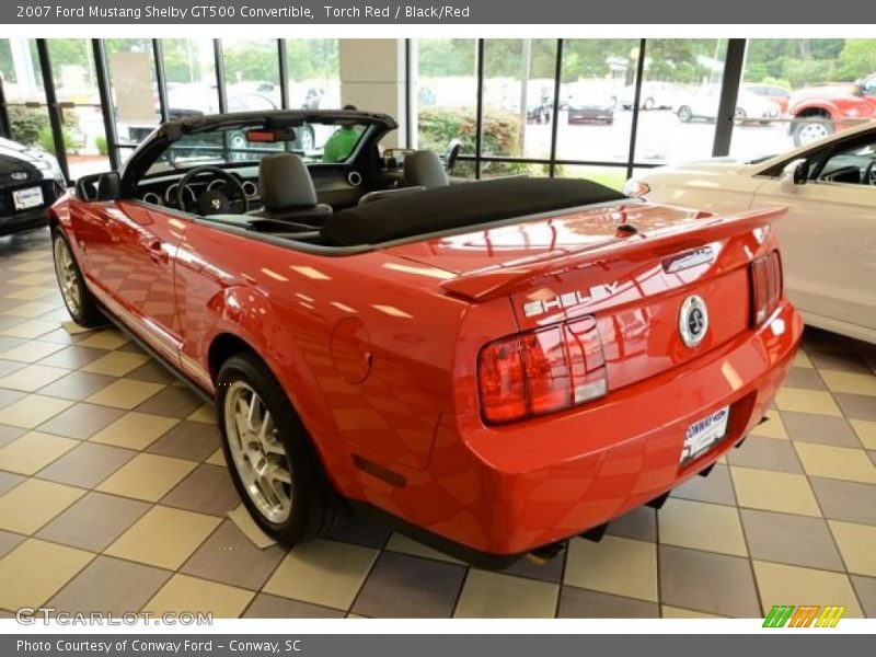 Torch Red / Black/Red 2007 Ford Mustang Shelby GT500 Convertible