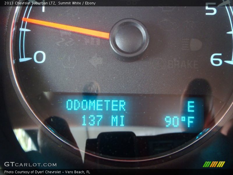 Summit White / Ebony 2013 Chevrolet Suburban LTZ