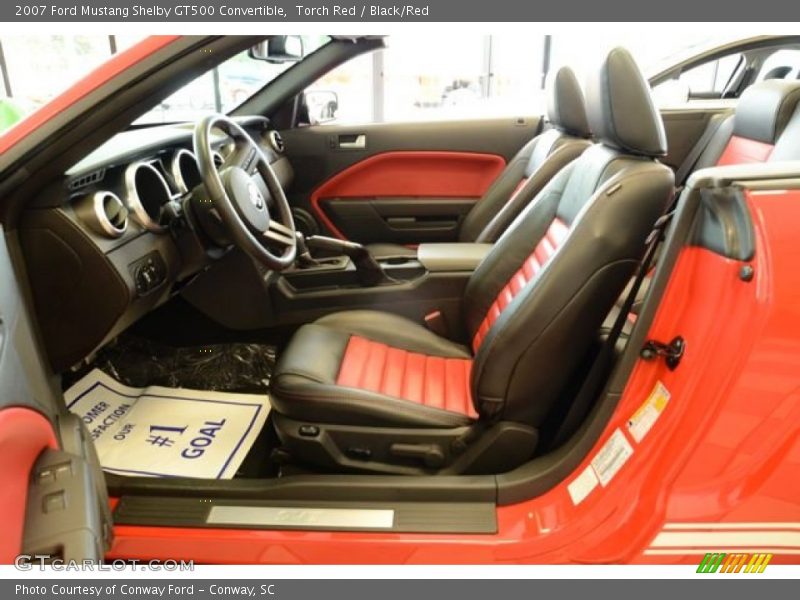  2007 Mustang Shelby GT500 Convertible Black/Red Interior