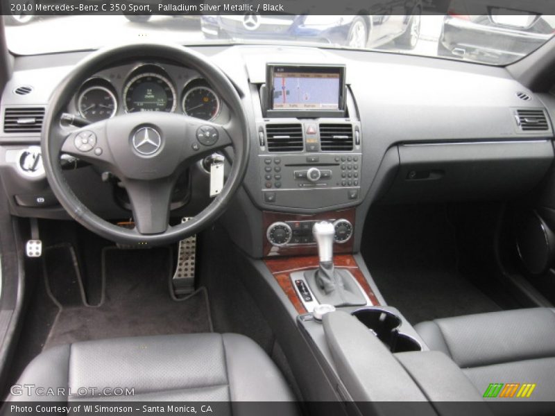 Palladium Silver Metallic / Black 2010 Mercedes-Benz C 350 Sport