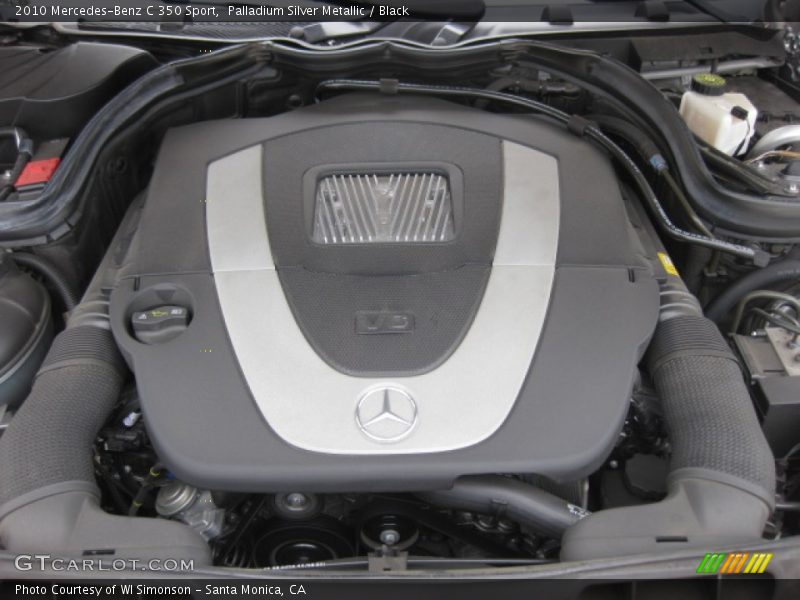 Palladium Silver Metallic / Black 2010 Mercedes-Benz C 350 Sport