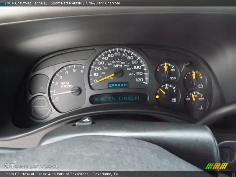 Sport Red Metallic / Gray/Dark Charcoal 2004 Chevrolet Tahoe LS