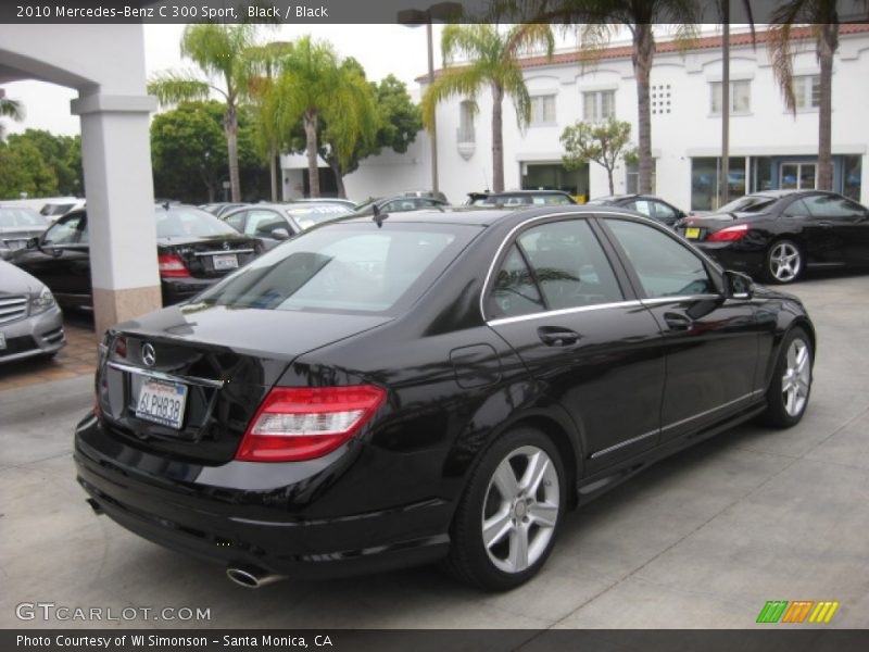 Black / Black 2010 Mercedes-Benz C 300 Sport