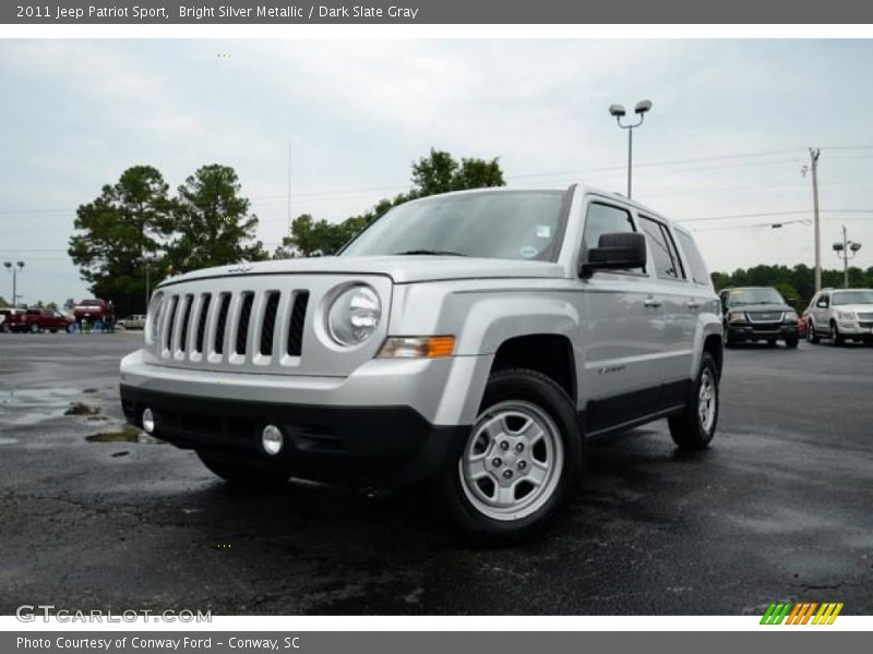 Bright Silver Metallic / Dark Slate Gray 2011 Jeep Patriot Sport
