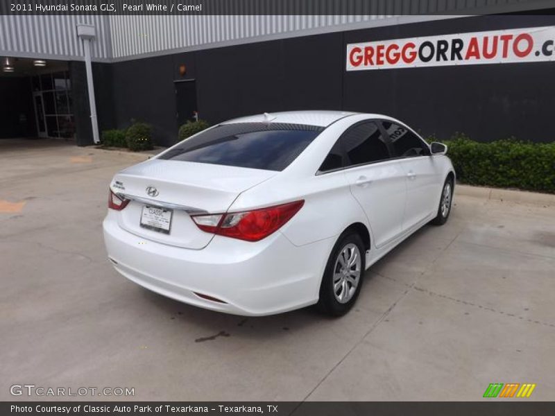 Pearl White / Camel 2011 Hyundai Sonata GLS