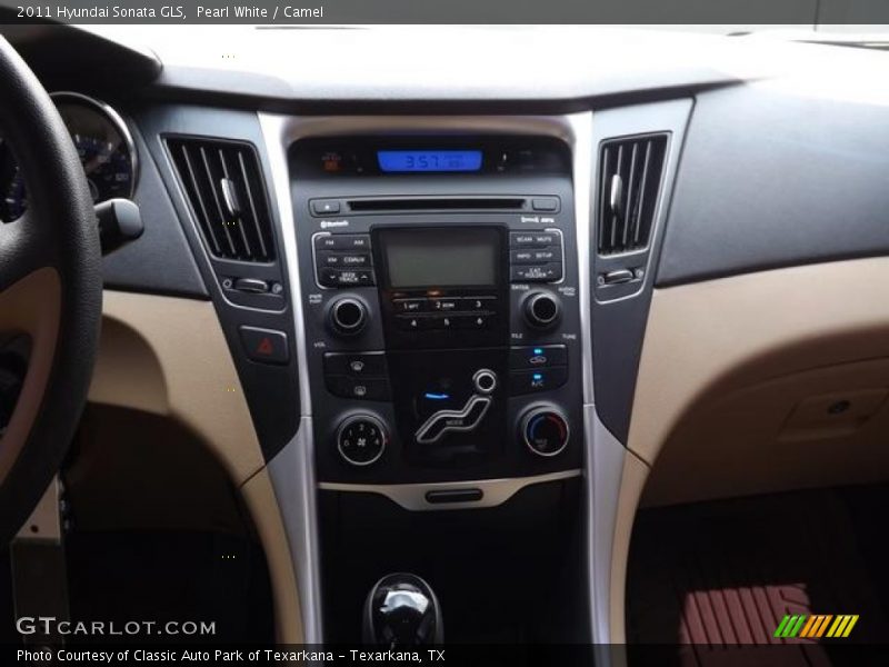 Pearl White / Camel 2011 Hyundai Sonata GLS