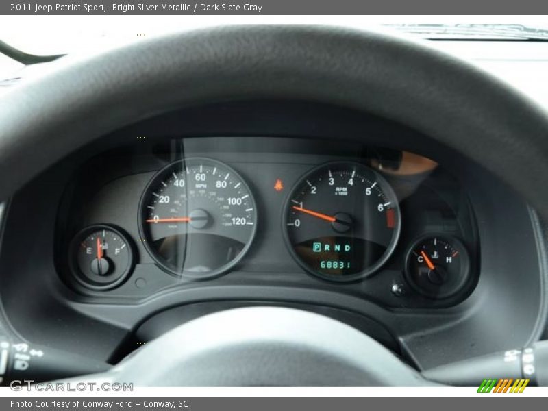 Bright Silver Metallic / Dark Slate Gray 2011 Jeep Patriot Sport