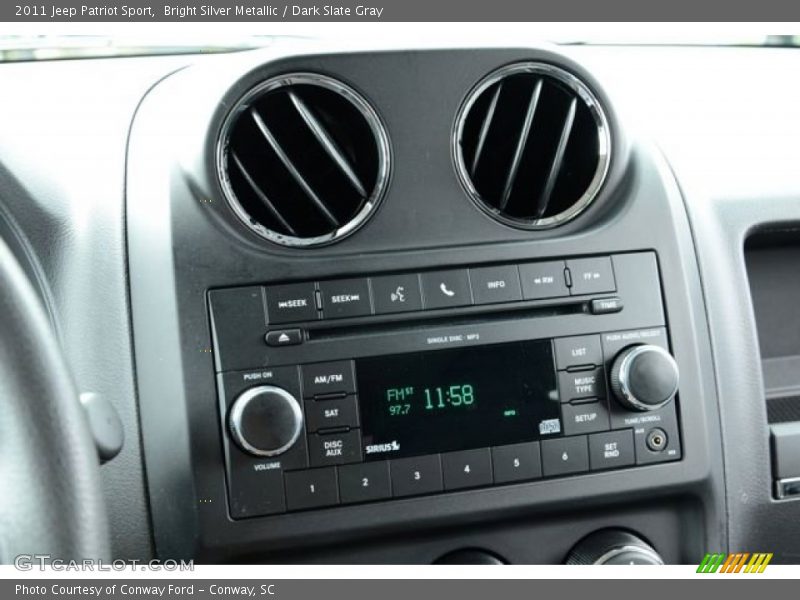 Bright Silver Metallic / Dark Slate Gray 2011 Jeep Patriot Sport
