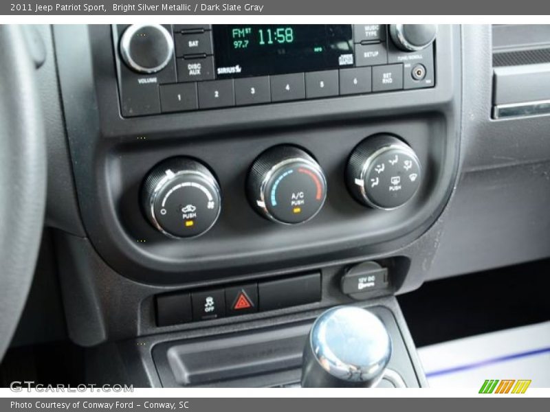 Bright Silver Metallic / Dark Slate Gray 2011 Jeep Patriot Sport