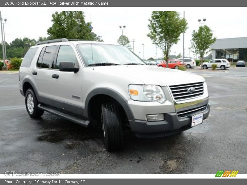 Silver Birch Metallic / Camel 2006 Ford Explorer XLT 4x4