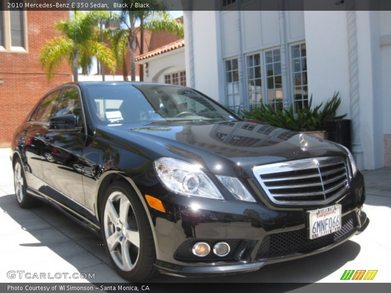 Black / Black 2010 Mercedes-Benz E 350 Sedan