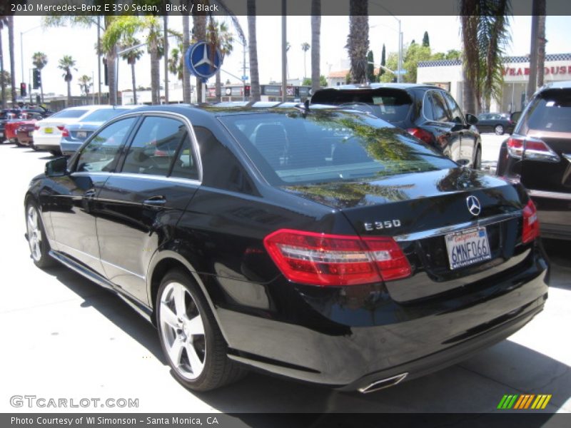 Black / Black 2010 Mercedes-Benz E 350 Sedan