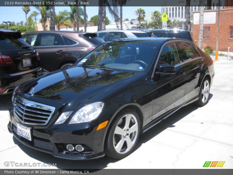 Black / Black 2010 Mercedes-Benz E 350 Sedan