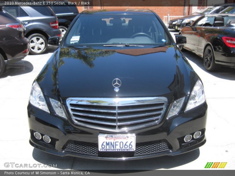 Black / Black 2010 Mercedes-Benz E 350 Sedan