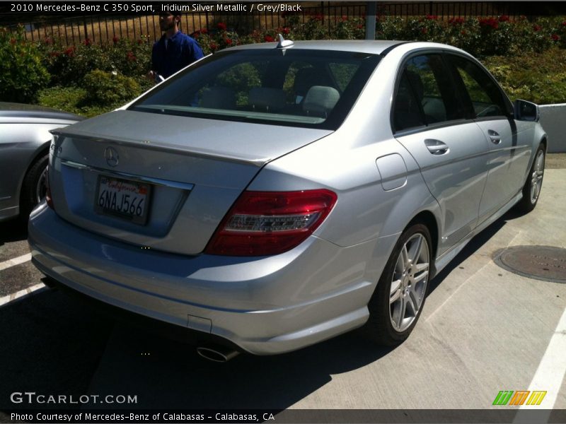 Iridium Silver Metallic / Grey/Black 2010 Mercedes-Benz C 350 Sport