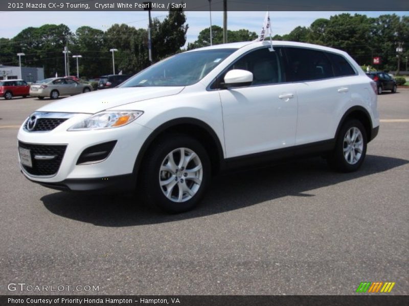 Crystal White Pearl Mica / Sand 2012 Mazda CX-9 Touring