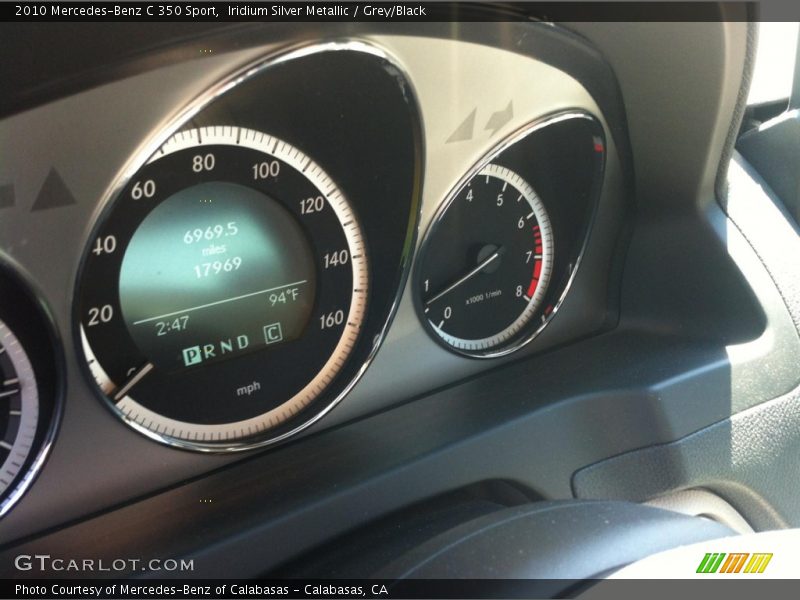 Iridium Silver Metallic / Grey/Black 2010 Mercedes-Benz C 350 Sport