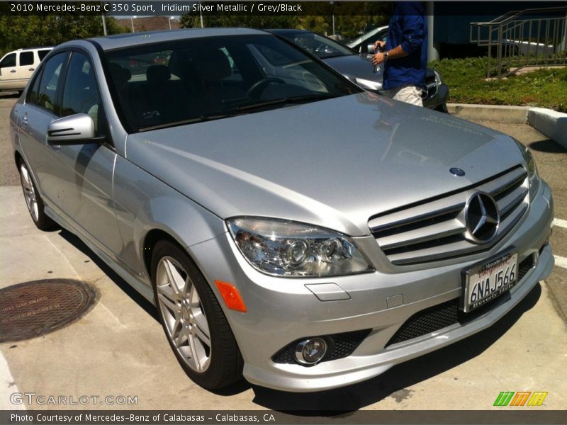 Iridium Silver Metallic / Grey/Black 2010 Mercedes-Benz C 350 Sport