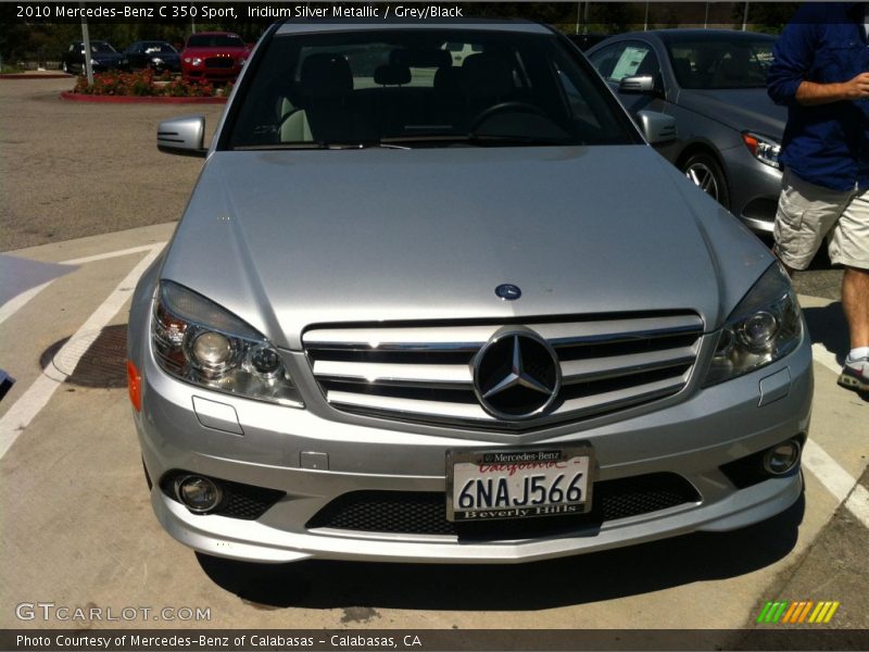 Iridium Silver Metallic / Grey/Black 2010 Mercedes-Benz C 350 Sport