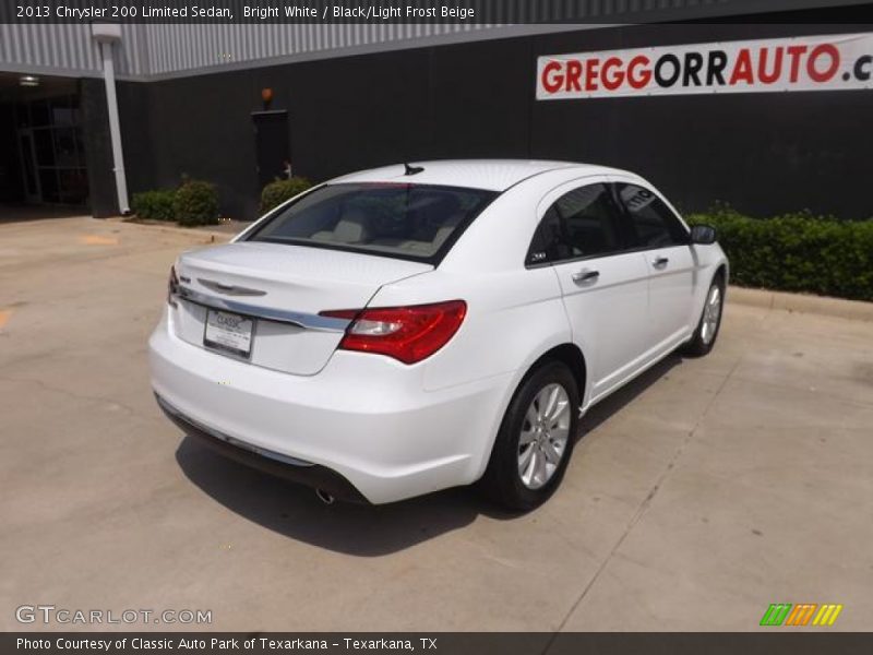 Bright White / Black/Light Frost Beige 2013 Chrysler 200 Limited Sedan