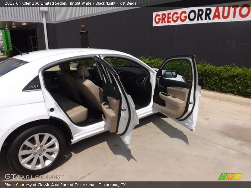 Bright White / Black/Light Frost Beige 2013 Chrysler 200 Limited Sedan