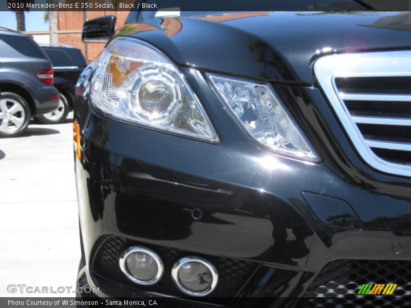 Black / Black 2010 Mercedes-Benz E 350 Sedan