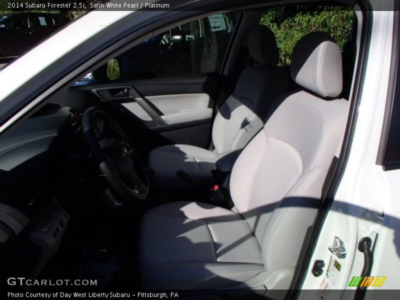 Satin White Pearl / Platinum 2014 Subaru Forester 2.5i