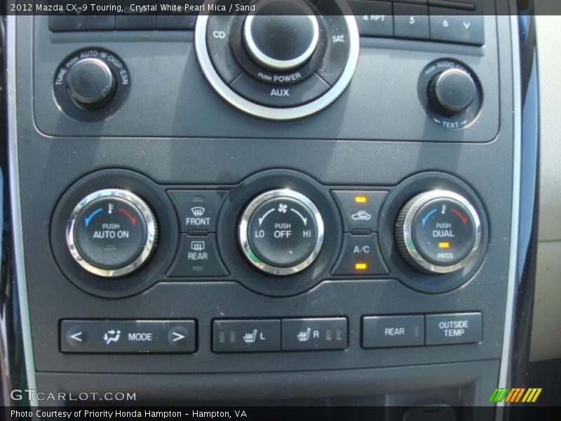 Crystal White Pearl Mica / Sand 2012 Mazda CX-9 Touring