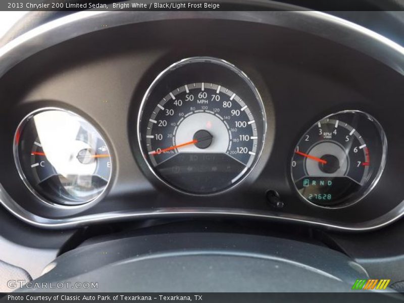 Bright White / Black/Light Frost Beige 2013 Chrysler 200 Limited Sedan