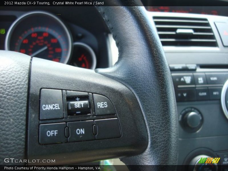 Controls of 2012 CX-9 Touring