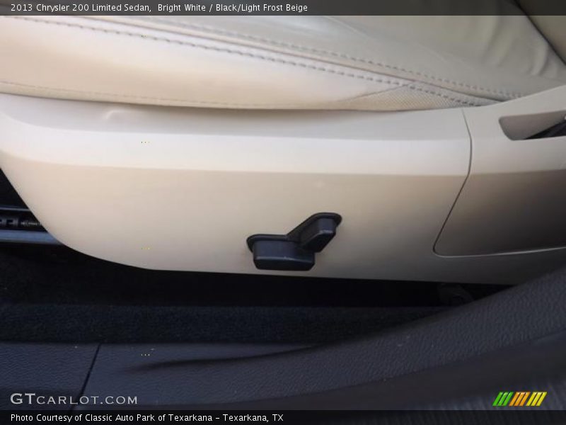 Bright White / Black/Light Frost Beige 2013 Chrysler 200 Limited Sedan