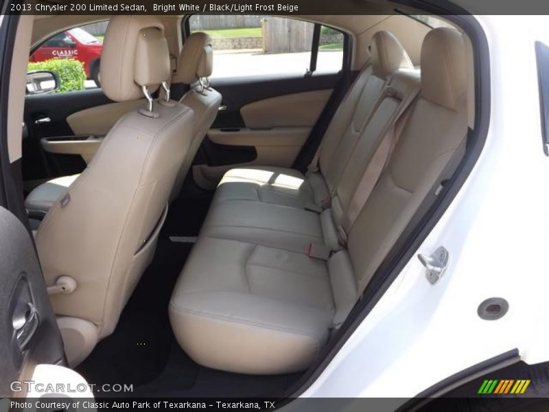 Bright White / Black/Light Frost Beige 2013 Chrysler 200 Limited Sedan