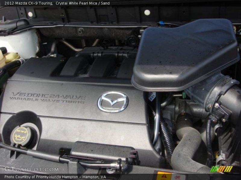 Crystal White Pearl Mica / Sand 2012 Mazda CX-9 Touring