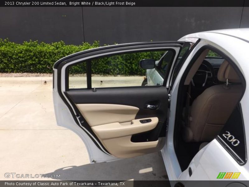 Bright White / Black/Light Frost Beige 2013 Chrysler 200 Limited Sedan