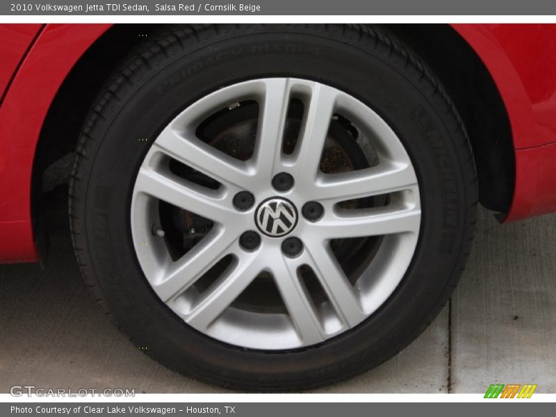 Salsa Red / Cornsilk Beige 2010 Volkswagen Jetta TDI Sedan