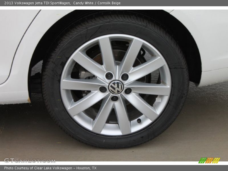 Candy White / Cornsilk Beige 2013 Volkswagen Jetta TDI SportWagen