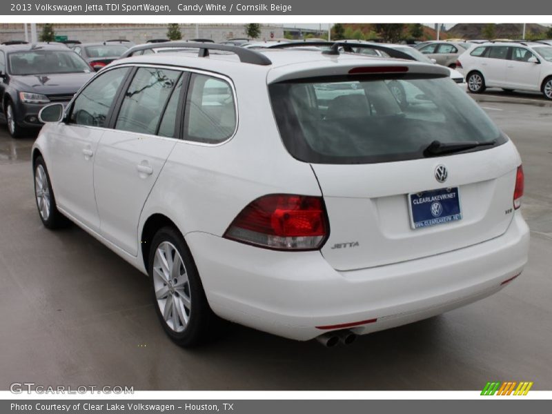 Candy White / Cornsilk Beige 2013 Volkswagen Jetta TDI SportWagen