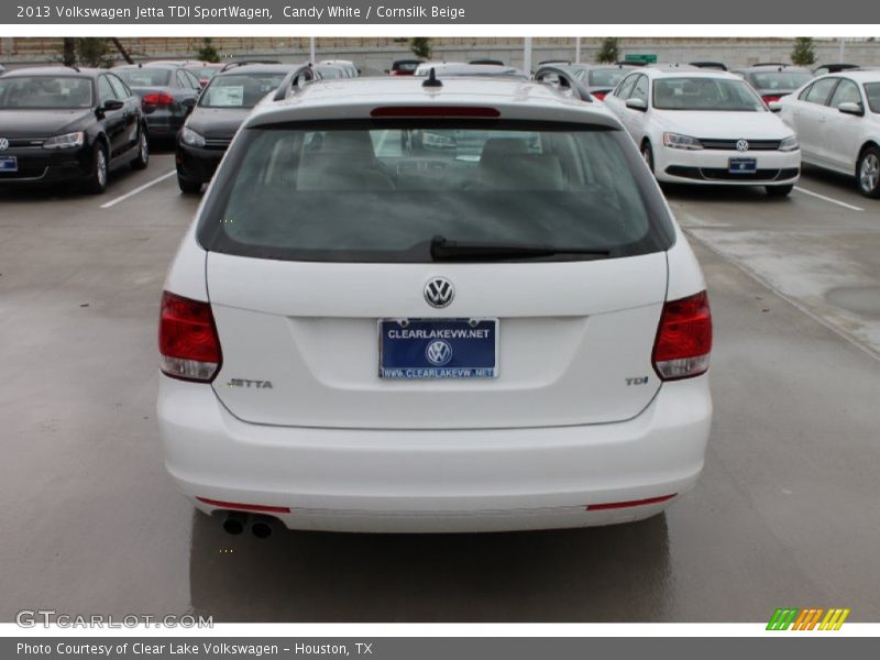 Candy White / Cornsilk Beige 2013 Volkswagen Jetta TDI SportWagen