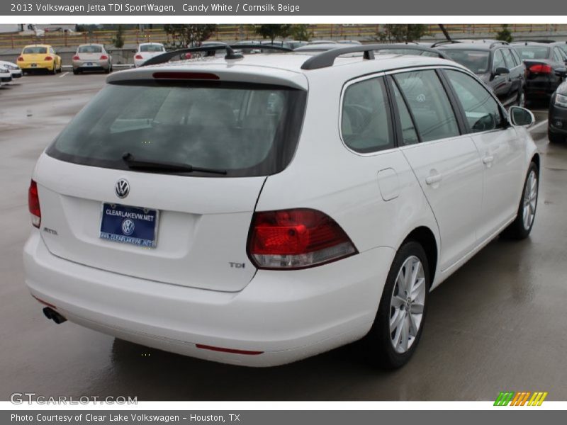 Candy White / Cornsilk Beige 2013 Volkswagen Jetta TDI SportWagen
