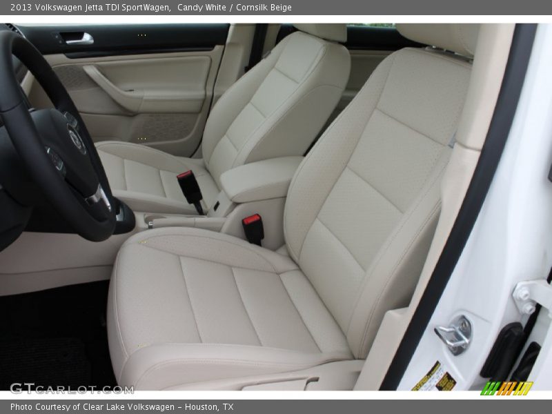 Candy White / Cornsilk Beige 2013 Volkswagen Jetta TDI SportWagen